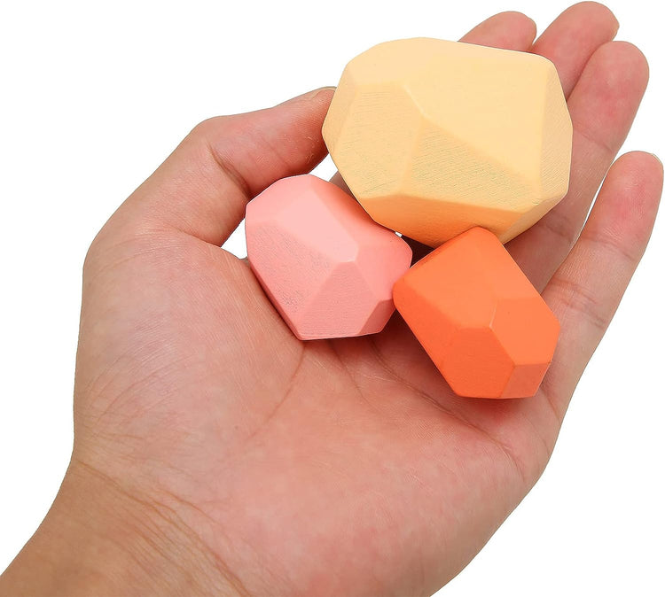 NEW✨ Wooden Balancing Stones (10pcs Pumpkin Colour)